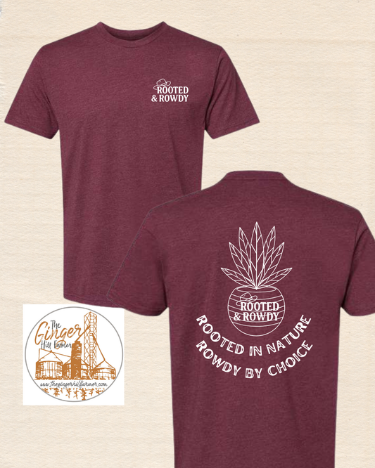 Rooted & Rowdy Short Sleeve, Long Sleeve Tee, Crewneck or Half Zip Sweatshirt