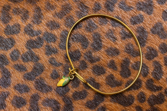 charm bracelet laying flat