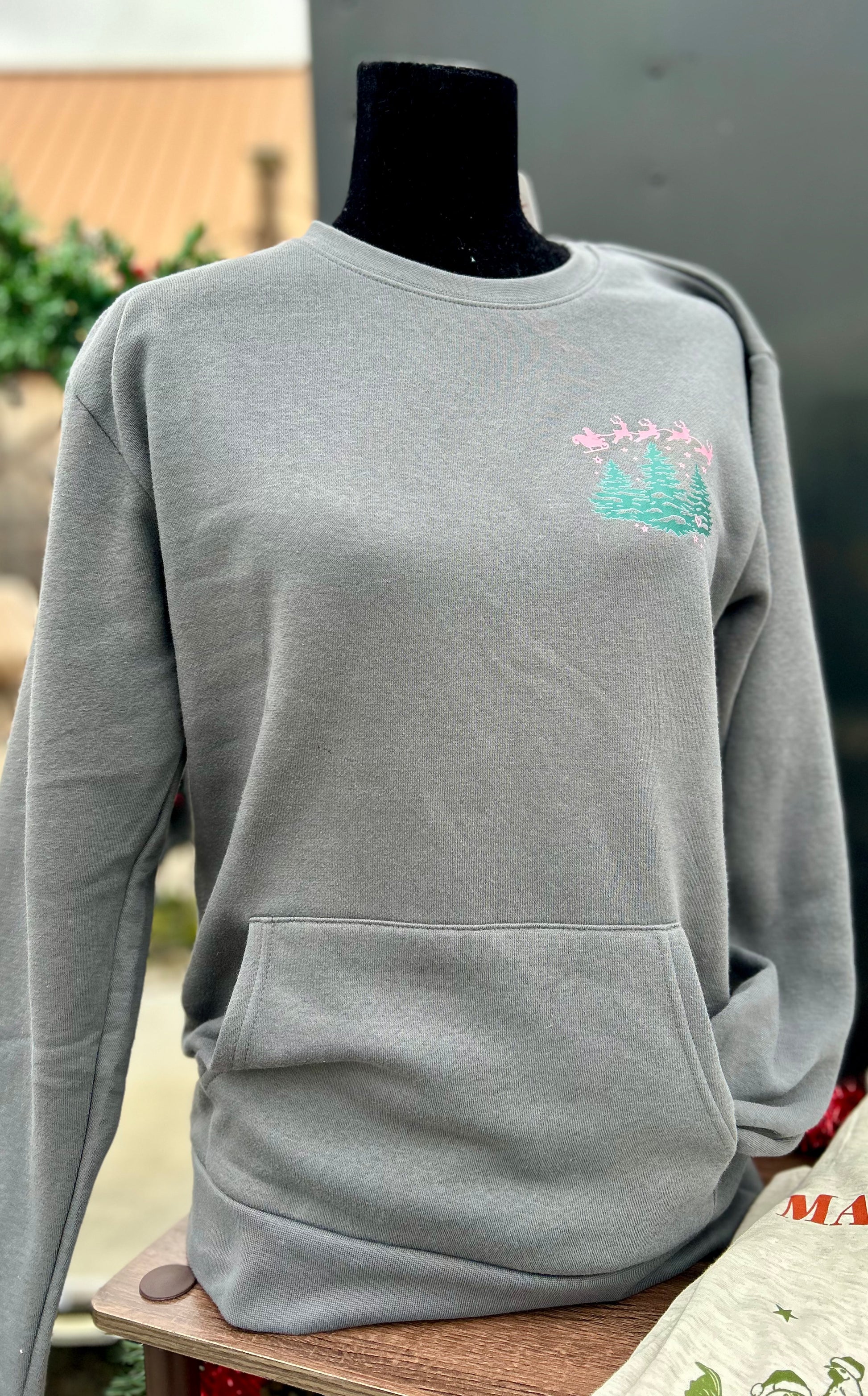 front view of sweatshirt