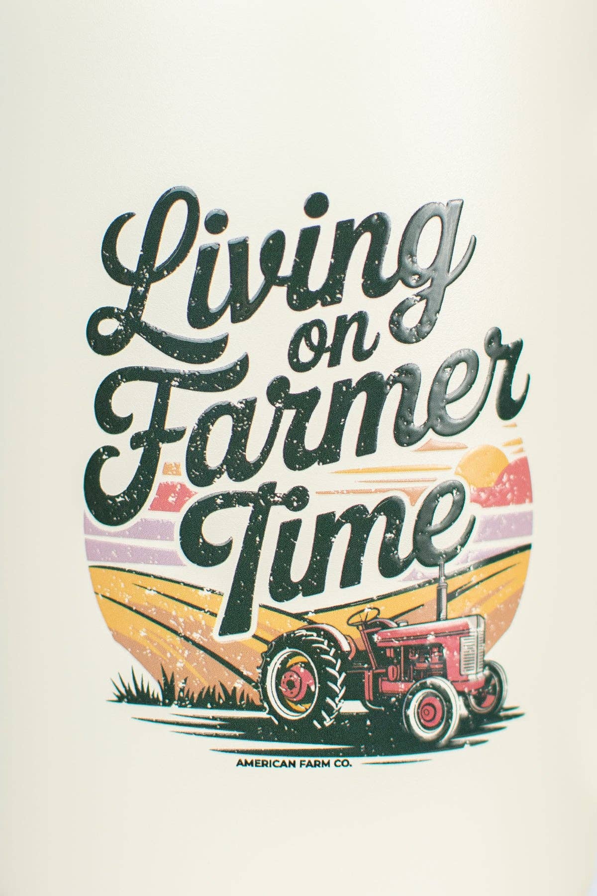 'Livin on Farmer Time' 40oz Water Tank Tumbler