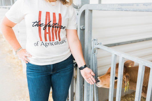 I am the Future of Ag Graphic Tee in Oatmeal | Sizes Small-3XL