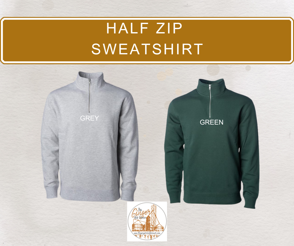 Rooted & Rowdy with Hat Short Sleeve, Long Sleeve Tee, Crewneck or Half Zip Sweatshirt