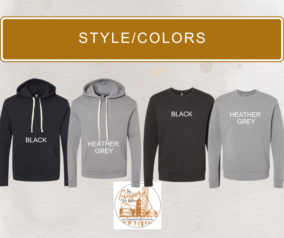 color sweatshirt assortment