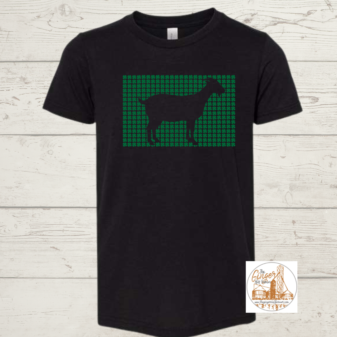 goat tee, front view