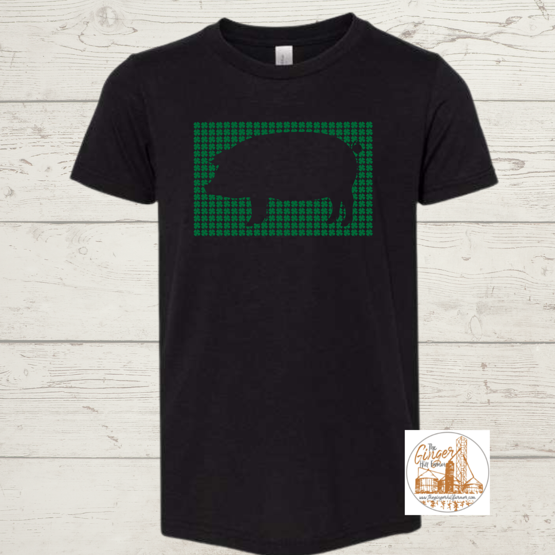 pig tee, front view