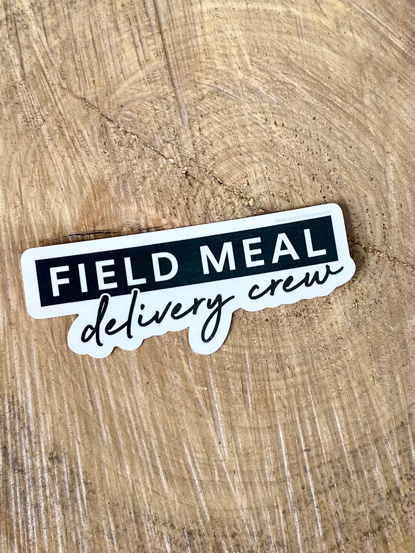 field meal delivery crew close up