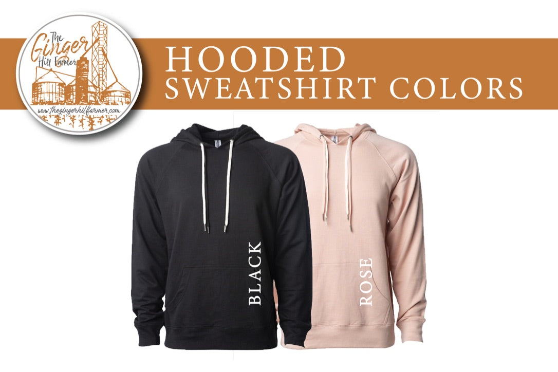 hooded sweatshirt color options