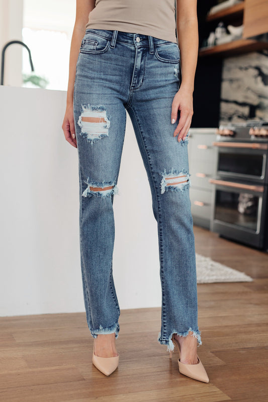 O'Hara Destroyed Straight Jeans from Judy Blue